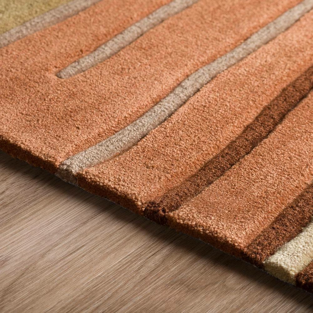 Ascot 306 Striped Autumn 8 ft. x 10 ft. Area Rug by Addison Rugs - Image 2