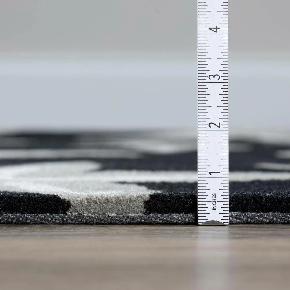 Cove 8 Starfish Black 3 ft. 6 in. x 5 ft. 6 in. Area Rug by Addison Rugs - Image 8