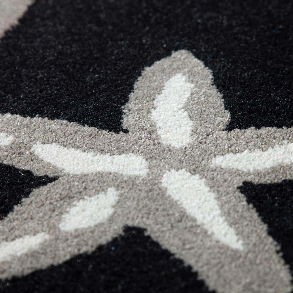 Cove 8 Starfish Black 3 ft. 6 in. x 5 ft. 6 in. Area Rug by Addison Rugs - Image 10