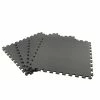 Black/Gray 24 in. x 24 in. x 0.47 in. Foam Dual Sided Gym Floor Tiles (4 Tiles/Pack (16 sq. ft.) by TrafficMaster