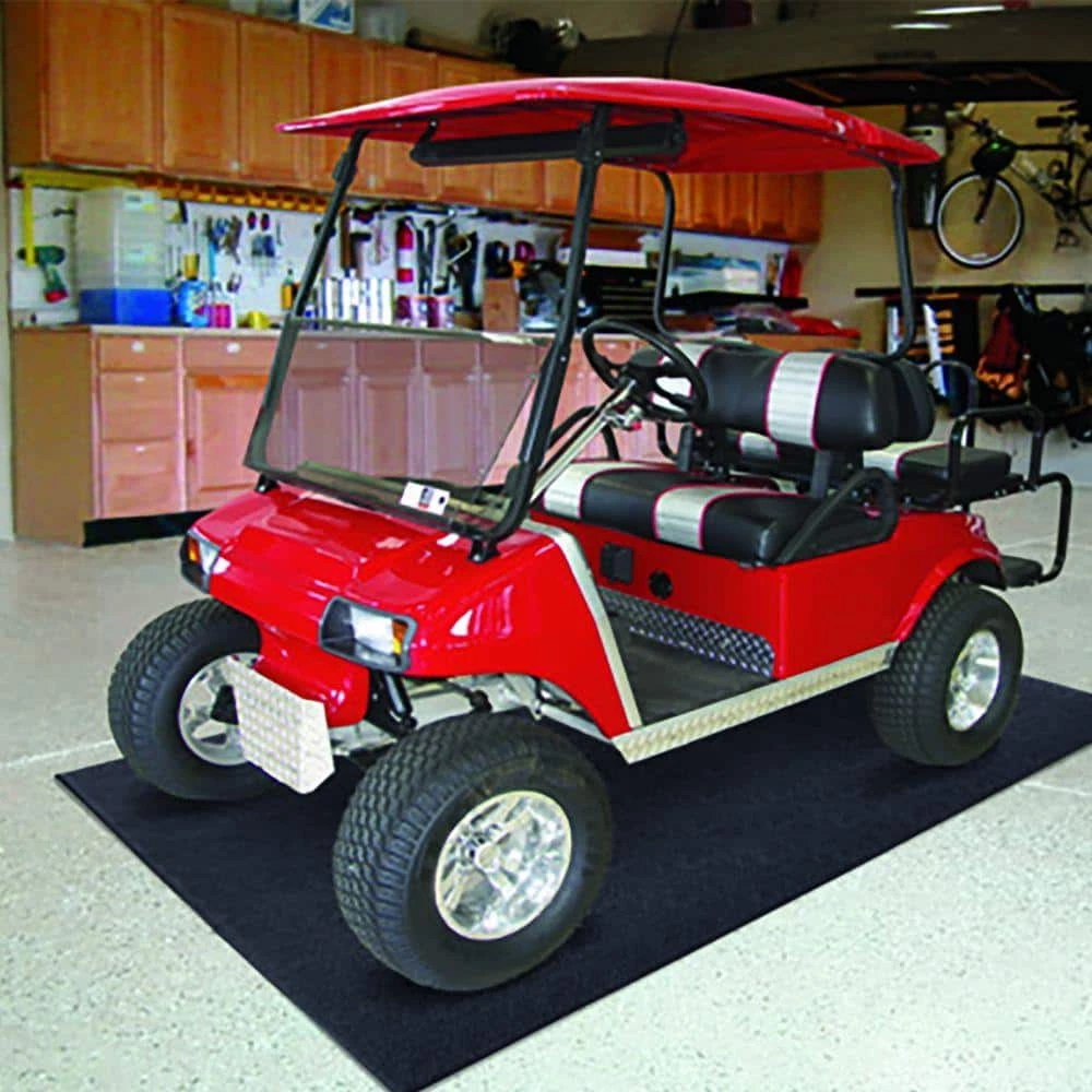 Black 48 in. x 96 in. Vinyl Garage Mat by TrafficMaster - Image 2