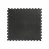 Black Raised Coin 18 in. x 18 in. x 3.1 mm Rubber Interlocking Modular Flooring Tiles, 6-Pack (13.5 sq. ft.) by TrafficMaster