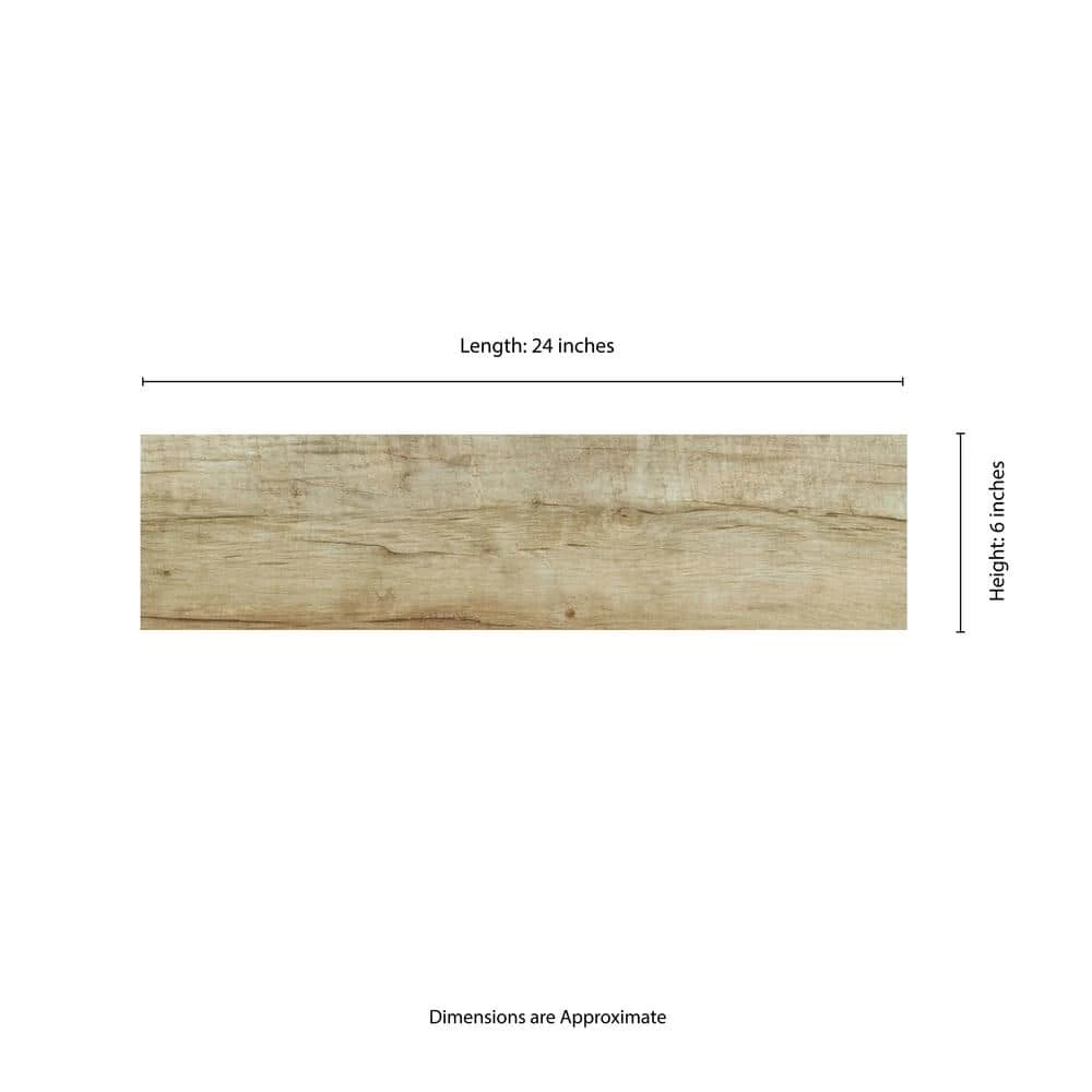 Capel Timber 6 in. x 24 in. Matte Ceramic Wood Look Floor and Wall Tile (16.8 sq. ft./Case) by TrafficMaster - Image 6