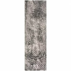 Apollo 7 Carbon 2 ft. 3 in. x 7 ft. 5 in. Distressed Patterned Indoor Runner Rug by Addison Rugs