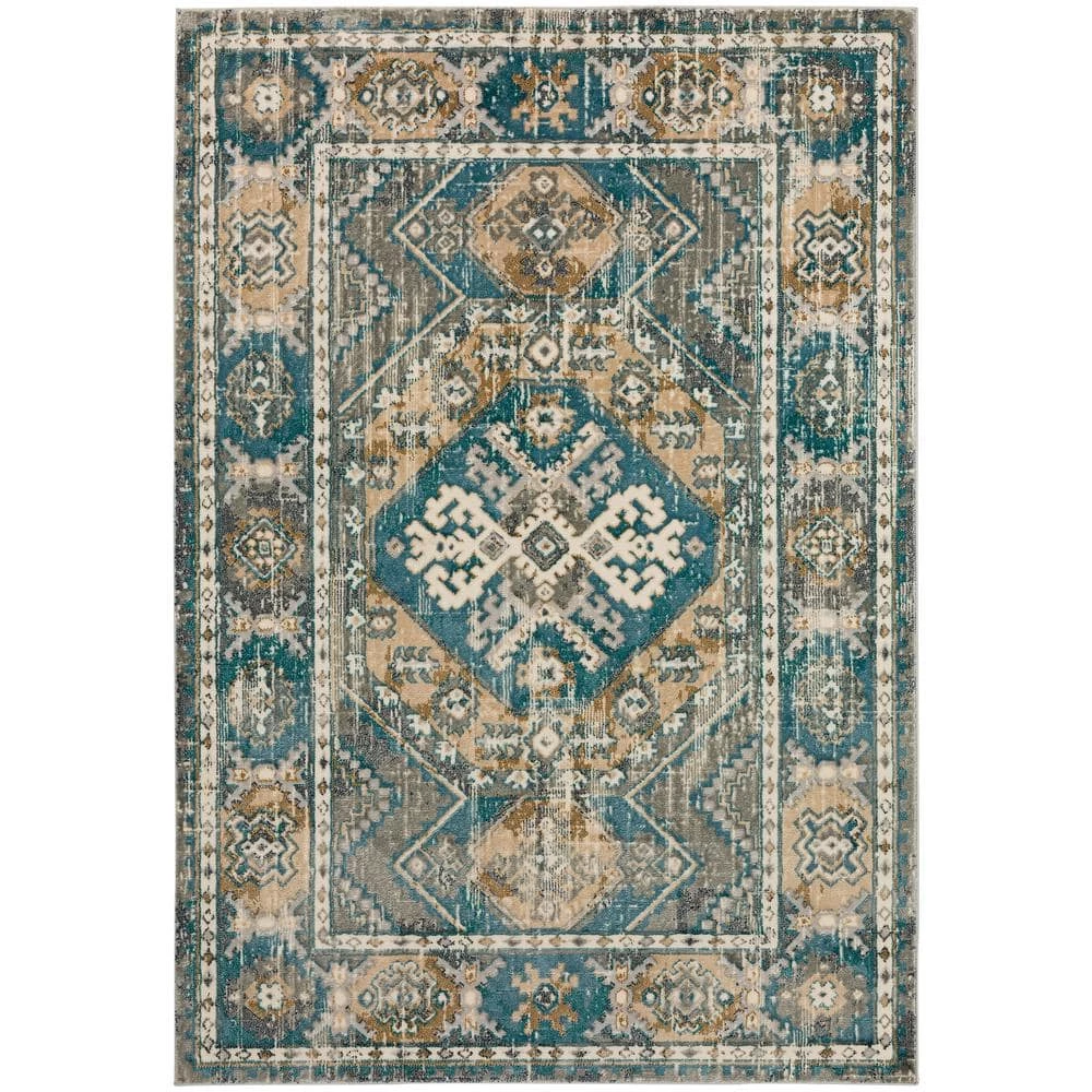 Gentry 22 Charcoal 1 Ft. 8 In. x 2 Ft. 6 In. Southwest Accent Rug by Addison Rugs