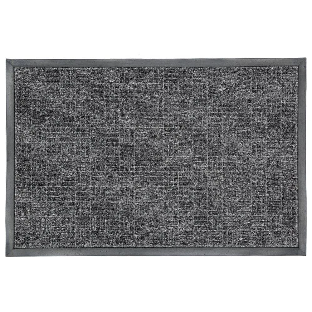 Charcoal 23.5 in. x 35.5 in. Rubber Commercial Door Mat by TrafficMaster