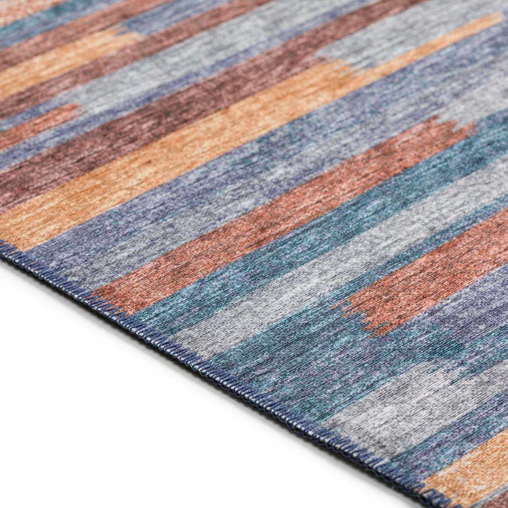 Modena Denim 10 ft. x 14 ft. Striped Area Rug by Addison Rugs - Image 5