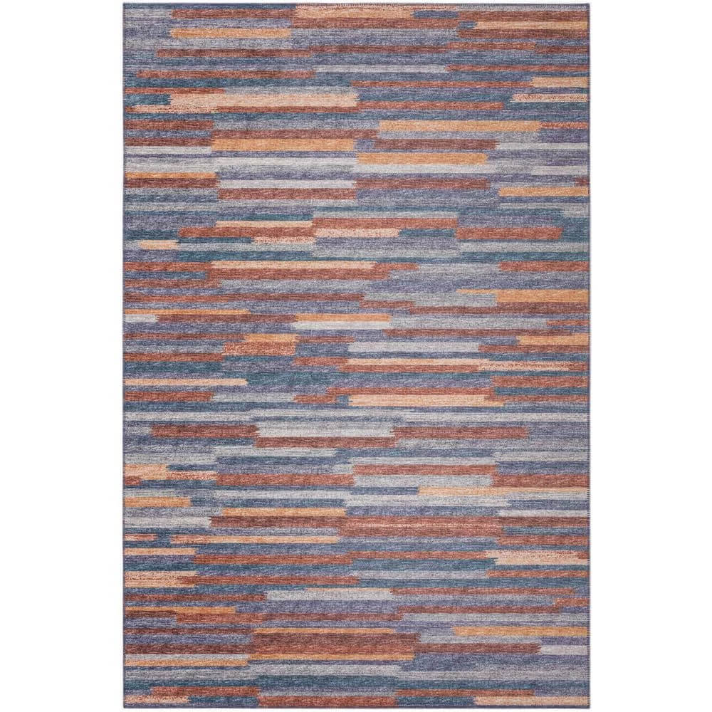 Modena Denim 10 ft. x 14 ft. Striped Area Rug by Addison Rugs