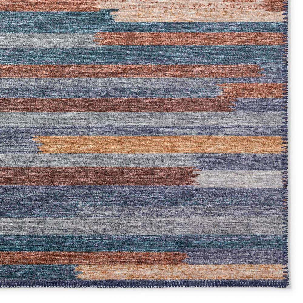Modena Denim 10 ft. x 14 ft. Striped Area Rug by Addison Rugs - Image 4