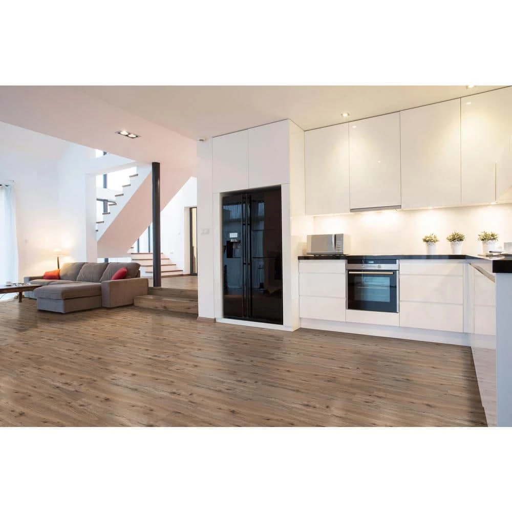 6 in. W x 36 in. L Edwards Oak Rigid Core Click Lock Luxury Vinyl Plank Flooring (32-case/768 sq. ft./pallet) by TrafficMaster - Image 8