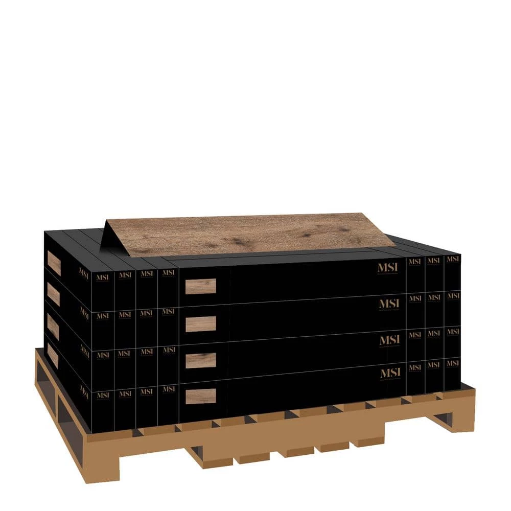 6 in. W x 36 in. L Edwards Oak Rigid Core Click Lock Luxury Vinyl Plank Flooring (32-case/768 sq. ft./pallet) by TrafficMaster - Image 4