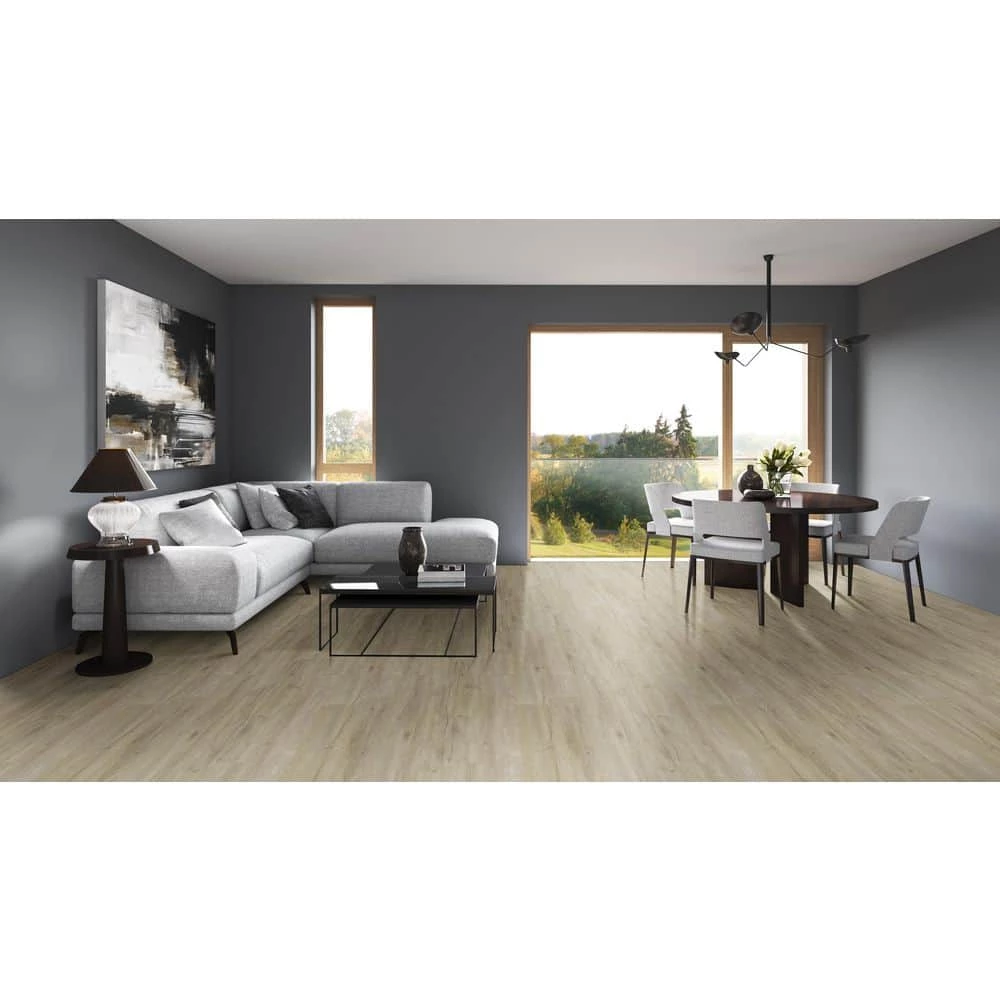 French Oak 5.95 in W Rigid Core Luxury Vinyl Plank Flooring (23.95 sq. ft./case) by TrafficMaster - Image 2