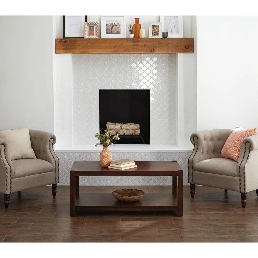 Glenwood Cherry 7 in. x 20 in. Ceramic Floor and Wall Tile (10.89 sq. ft. / case) by TrafficMaster - Image 2