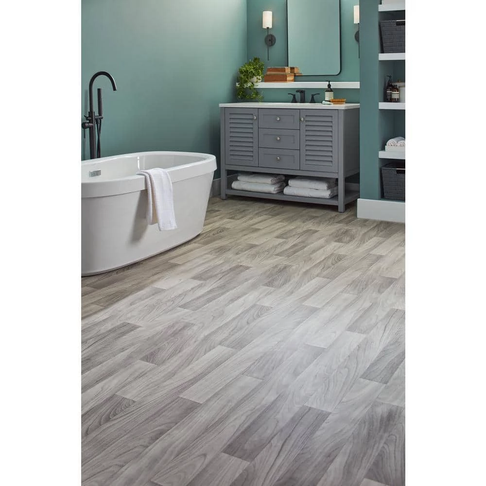 Grayson Wood Residential Vinyl Sheet Flooring 12ft. Wide x Cut to Length by TrafficMaster - Image 12