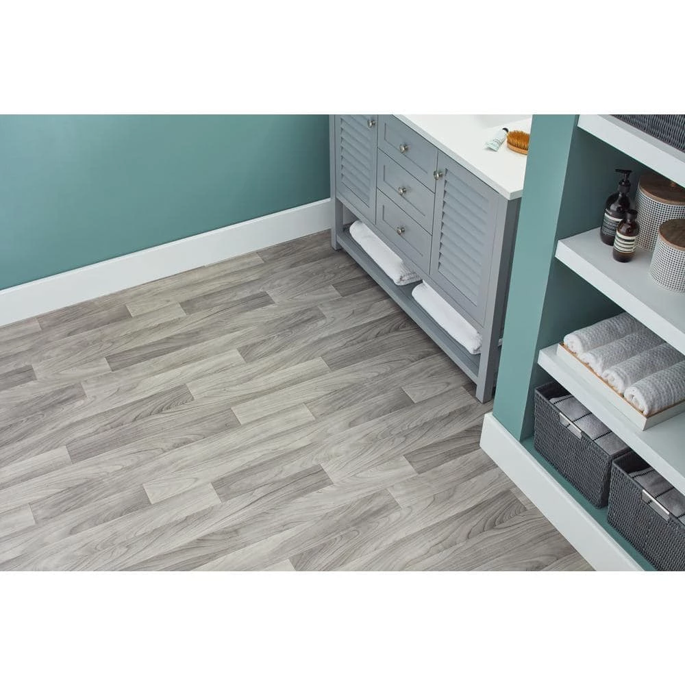 Grayson Wood Residential Vinyl Sheet Flooring 12ft. Wide x Cut to Length by TrafficMaster - Image 4