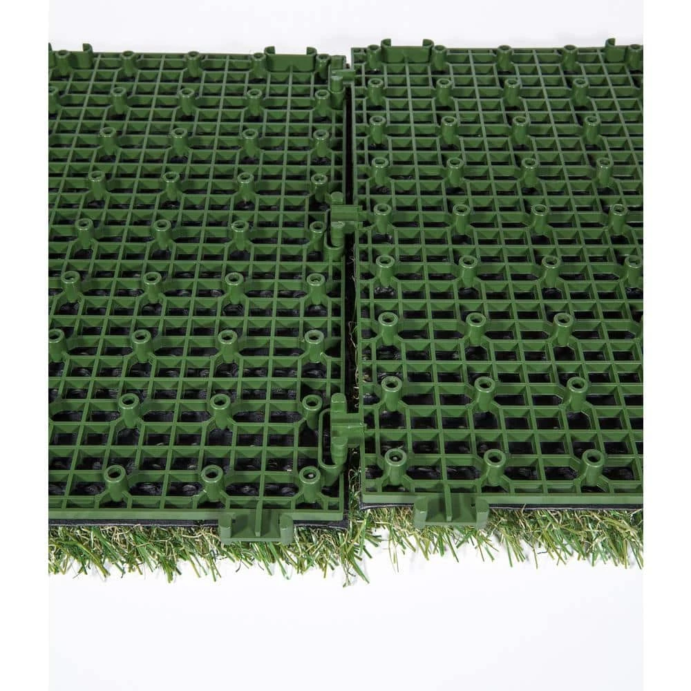 1 ft. x 1 ft. Artificial Grass Interlocking Tiles (9-Pack) by TrafficMaster - Image 6