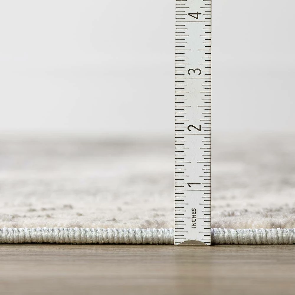 Gentry 17 Grey 8 Ft. x 10 Ft. Abstract Watercolor Area Rug by Addison Rugs - Image 7