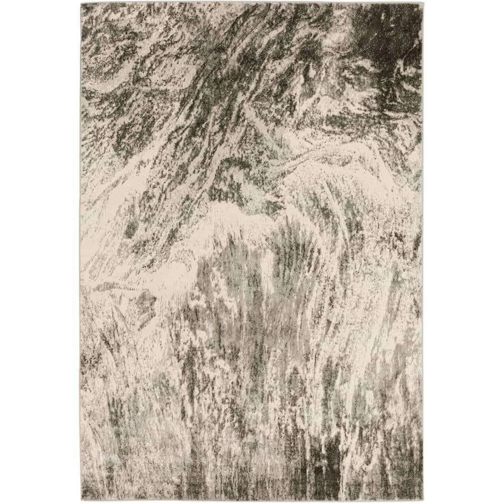 Gentry 17 Grey 8 Ft. x 10 Ft. Abstract Watercolor Area Rug by Addison Rugs