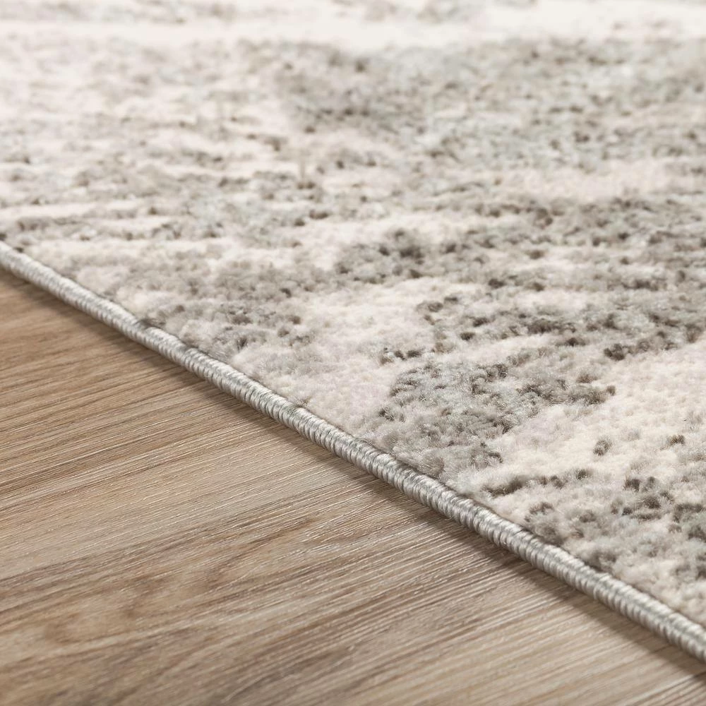 Gentry 17 Grey 8 Ft. x 10 Ft. Abstract Watercolor Area Rug by Addison Rugs - Image 2