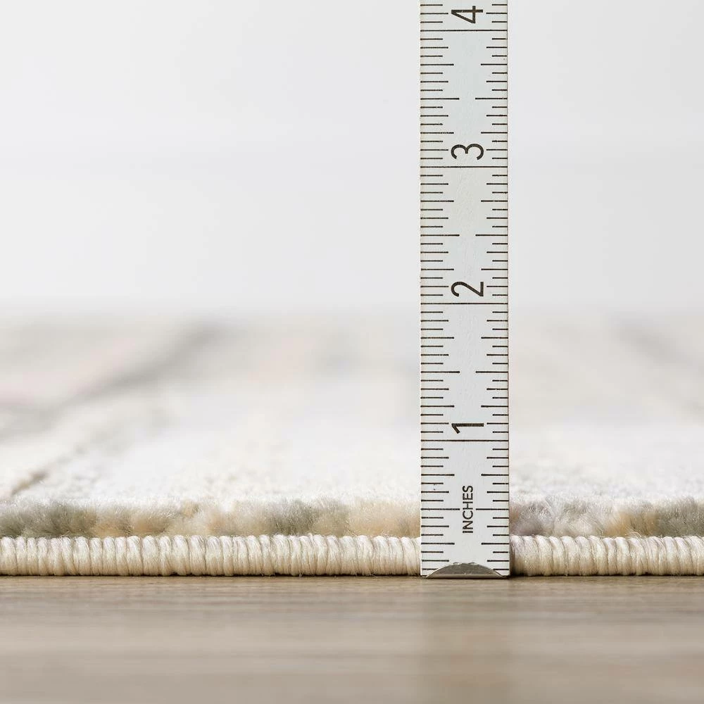 Gentry 8 Grey 8 Ft. x 10 Ft. Abstract Checker Area Rug by Addison Rugs - Image 7