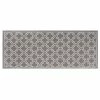 Trellis Grey 2 ft. x 5 ft. Trellis Polyester Accent Rug by TrafficMaster