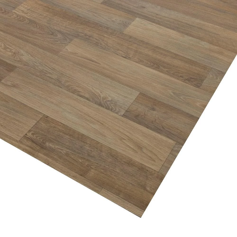 Greyed Oak Wood Residential Vinyl Sheet Flooring 12 ft. Wide x Cut to Length by TrafficMaster - Image 7
