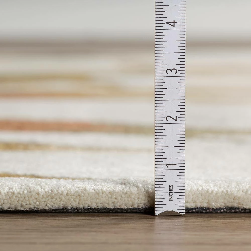 Ascot 4 Bombay Floral Ivory 5 ft. x 7 ft. 9 in. Area Rug by Addison Rugs - Image 4