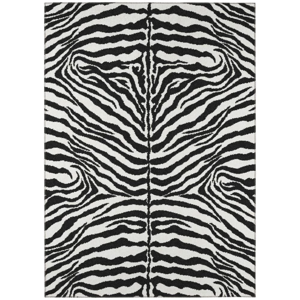 Kruger Ivory 10 ft. x 14 ft. Animal Print Area Rug by Addison Rugs