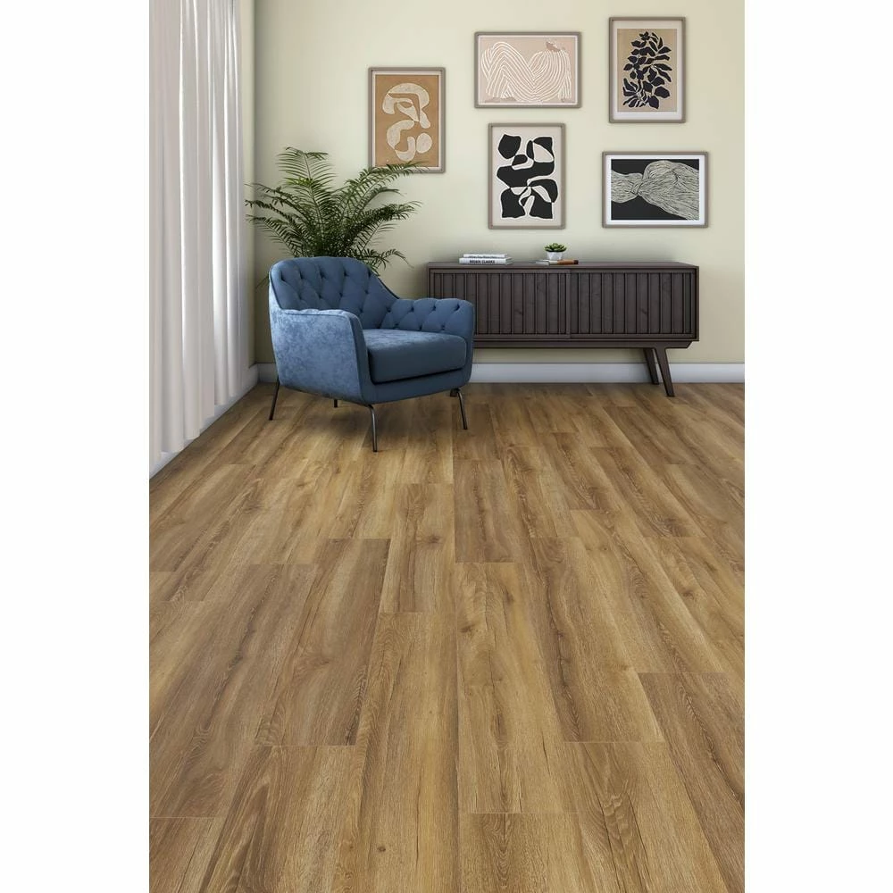 Kettle Keep Oak 8 mm T x 8.03 in. W Water Resistant Laminate Wood Flooring (21.26 sq.ft/Case) by TrafficMaster - Image 8