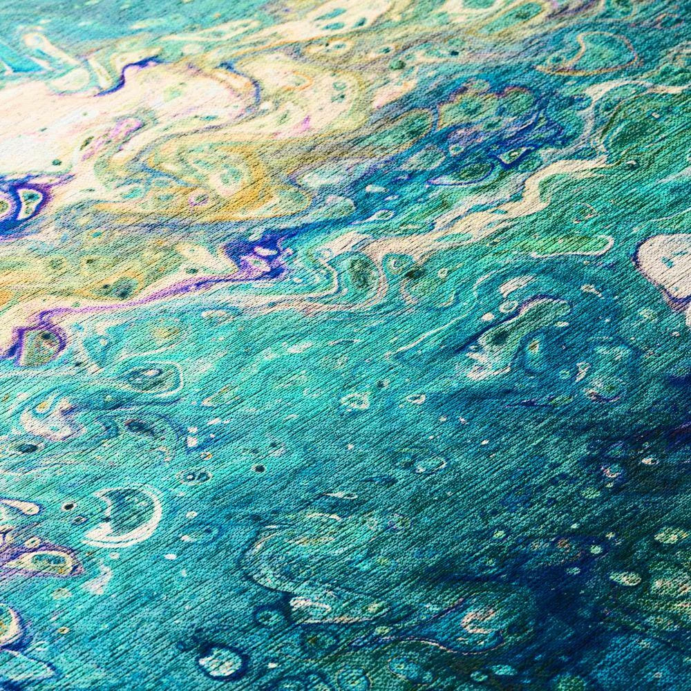 Copeland Lagoon 5 ft. x 7 ft. 6 in. Abstract Area Rug by Addison Rugs - Image 5