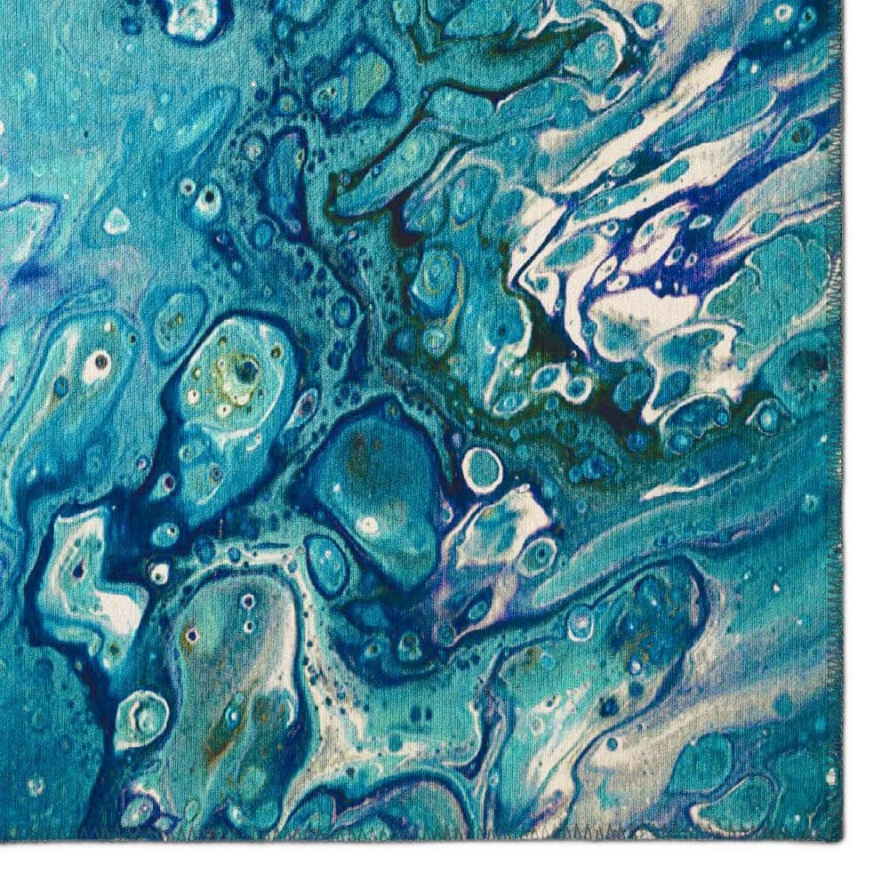 Copeland Lagoon 5 ft. x 7 ft. 6 in. Abstract Area Rug by Addison Rugs - Image 4