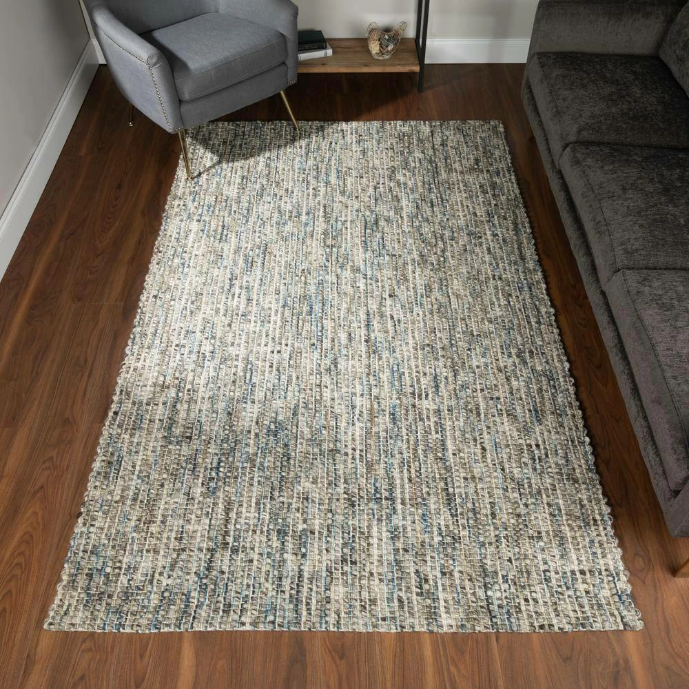 Sierra 1 Lakeview 8 ft. x 10 ft. Tonal Solid Wool Indoor Area Rug by Addison Rugs - Image 11