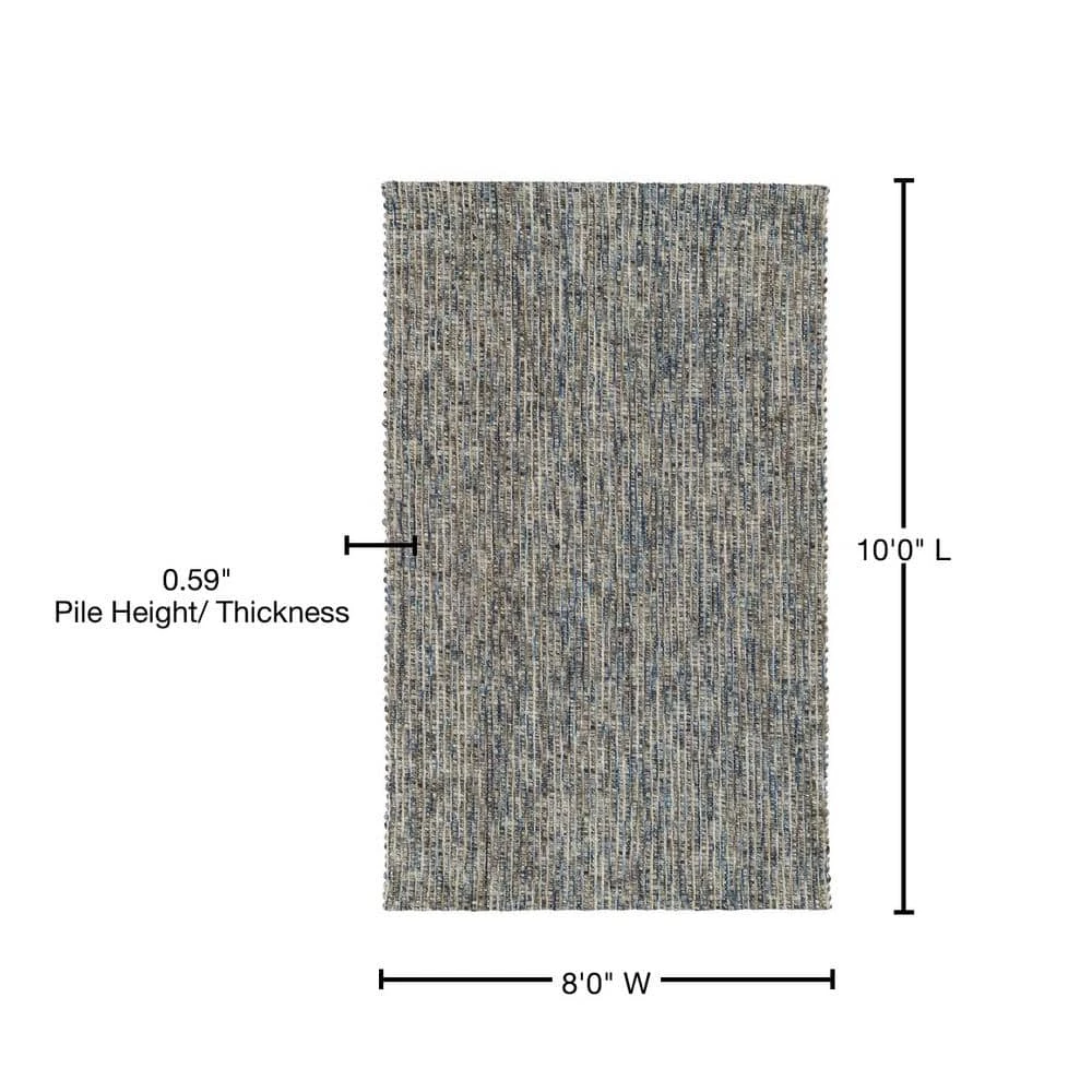 Sierra 1 Lakeview 8 ft. x 10 ft. Tonal Solid Wool Indoor Area Rug by Addison Rugs - Image 10