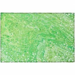 Copeland Lime 1 ft. 8 in. x 2 ft. 6 in. Abstract Accent Rug by Addison Rugs