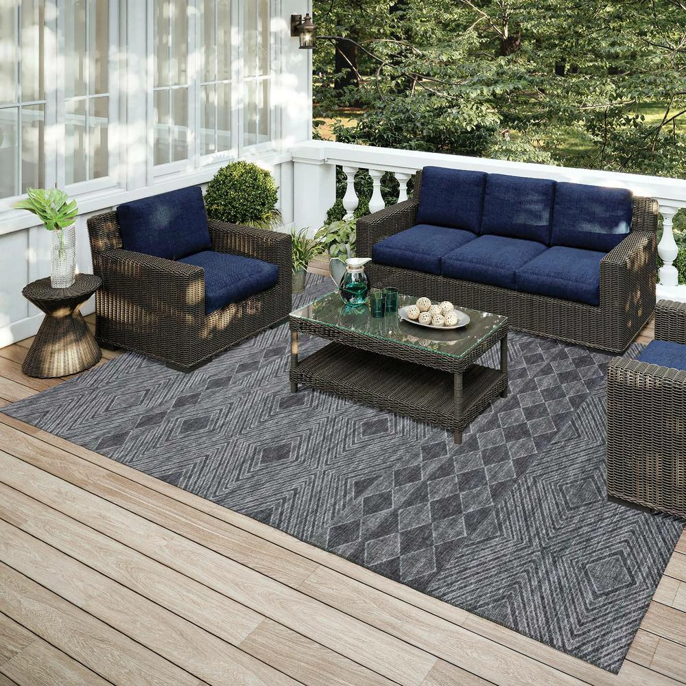 Modena Midnight 8 ft. x 10 ft. Southwest Area Rug by Addison Rugs - Image 9