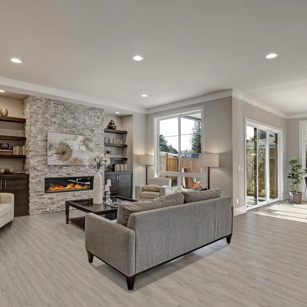 Moonstone 5.98 in. W Click lock Rigid Core Click Lock Luxury Vinyl Plank Flooring (23.95 sq. ft./case) by TrafficMaster - Image 2