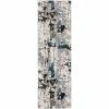 Apollo Grey 2 ft.3 in. x 7 ft.5 in. Abstract Polypropylene Runner Rug by Addison Rugs