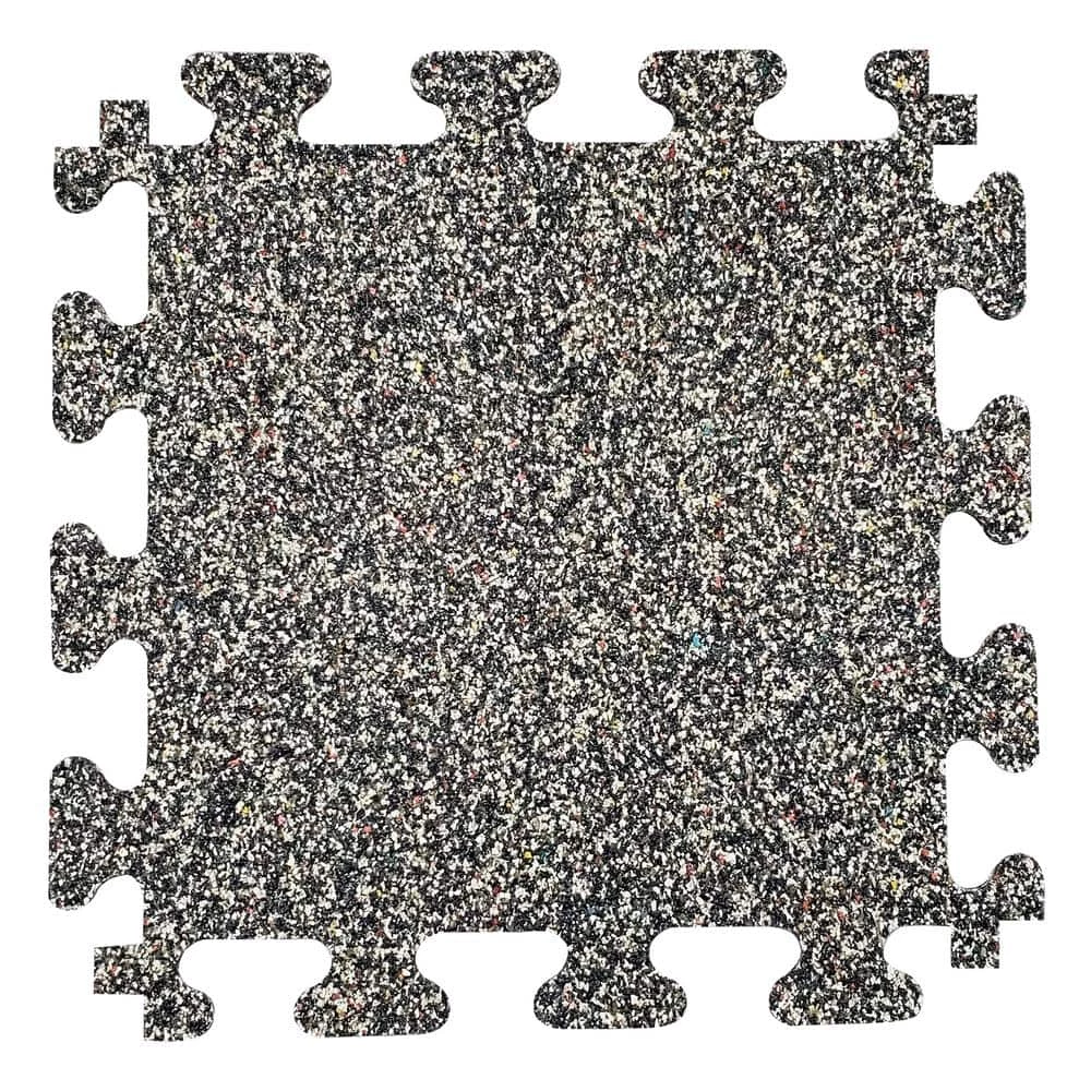 18 in. x 18 in. Rubber Gym/Exercise Flooring Tiles with Nike Grind (14.32 sq. ft.) (6-Pack) Colors will Vary by TrafficMaster