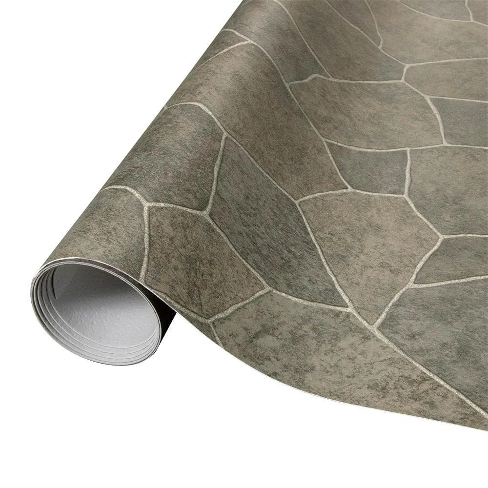 Natural Paver Residential Vinyl Sheet Flooring 12ft. Wide x Cut to Length by TrafficMaster - Image 10