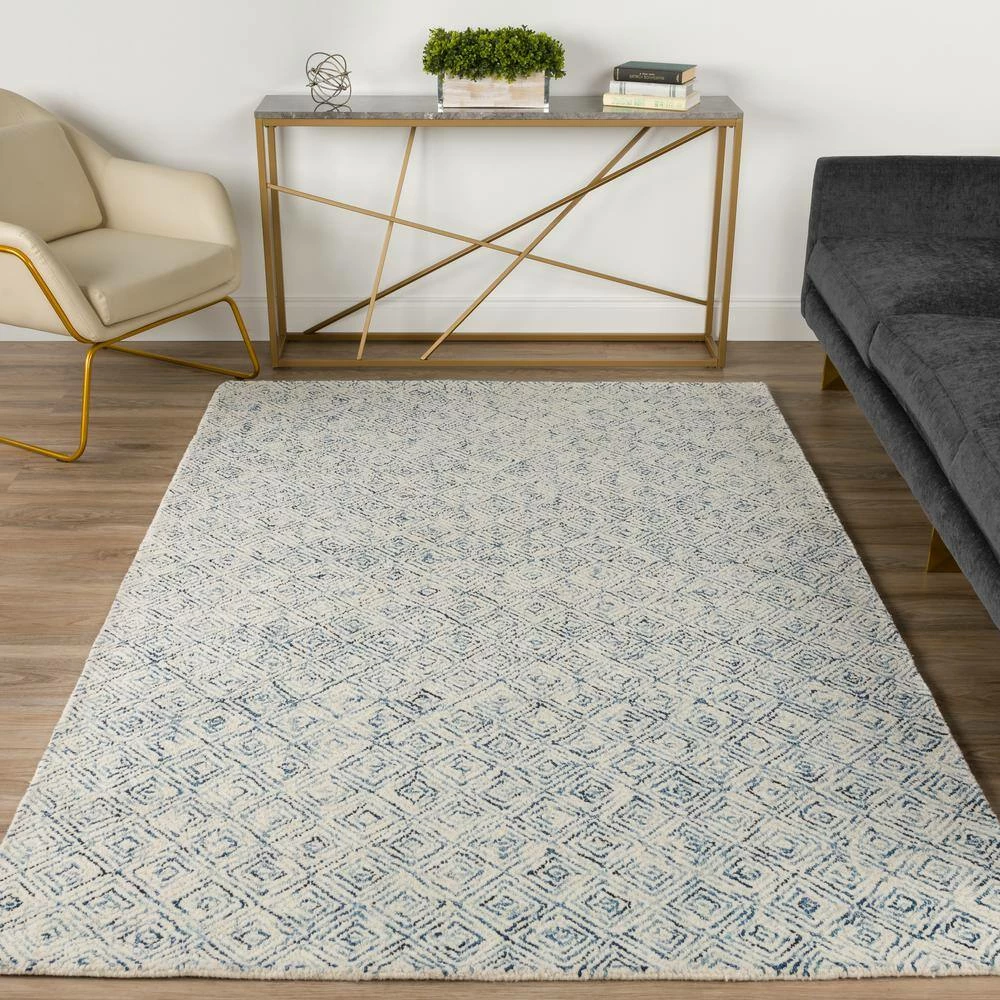 Evie 1 Navy 9 ft. x 13 ft. Area Rug by Addison Rugs - Image 10