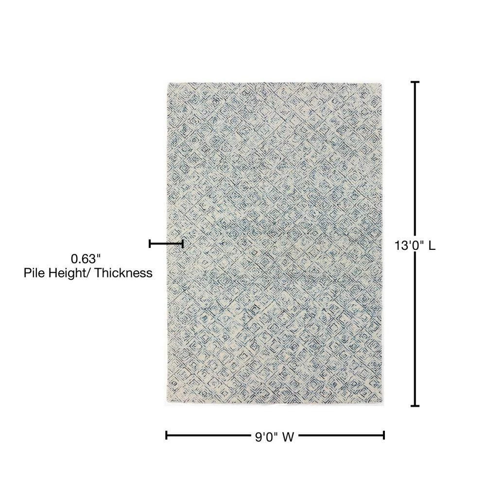 Evie 1 Navy 9 ft. x 13 ft. Area Rug by Addison Rugs - Image 9