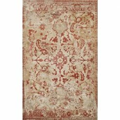 Provincial 4 Paprika 9 ft. 6 x 13 ft. 2 Distressed Persian Area Rug by Addison Rugs