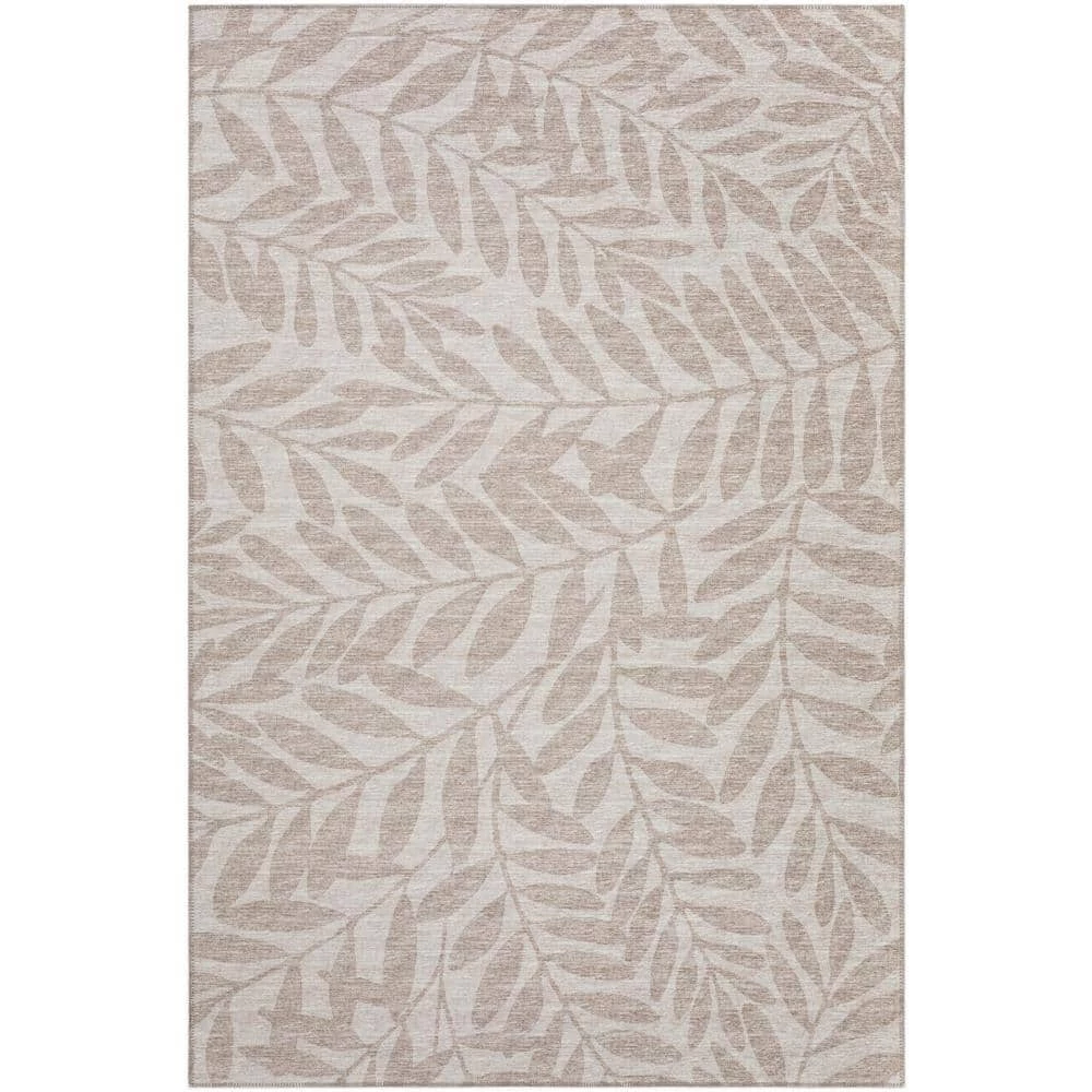 Modena Putty 9 ft. x 12 ft. Floral Area Rug by Addison Rugs