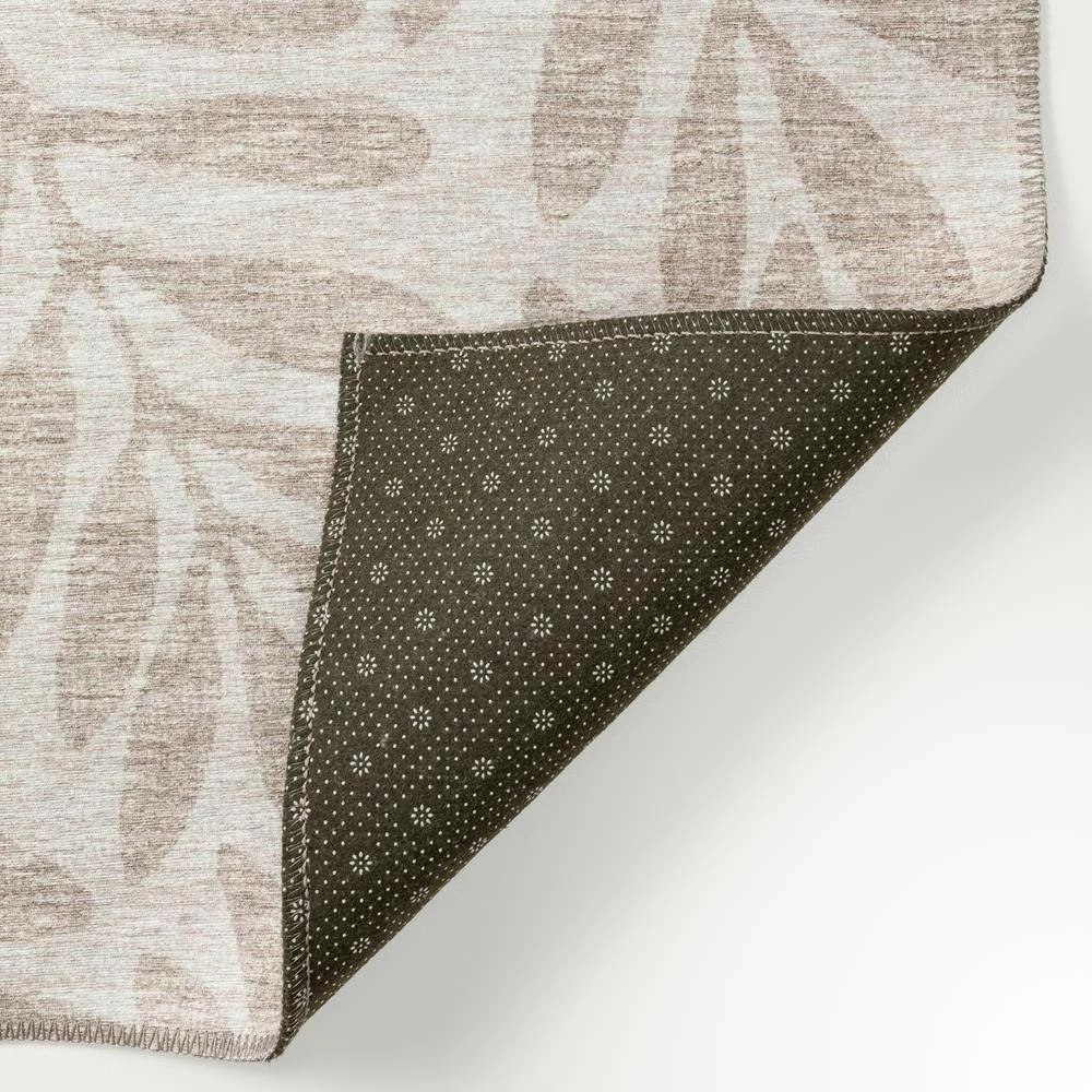 Modena Putty 9 ft. x 12 ft. Floral Area Rug by Addison Rugs - Image 3