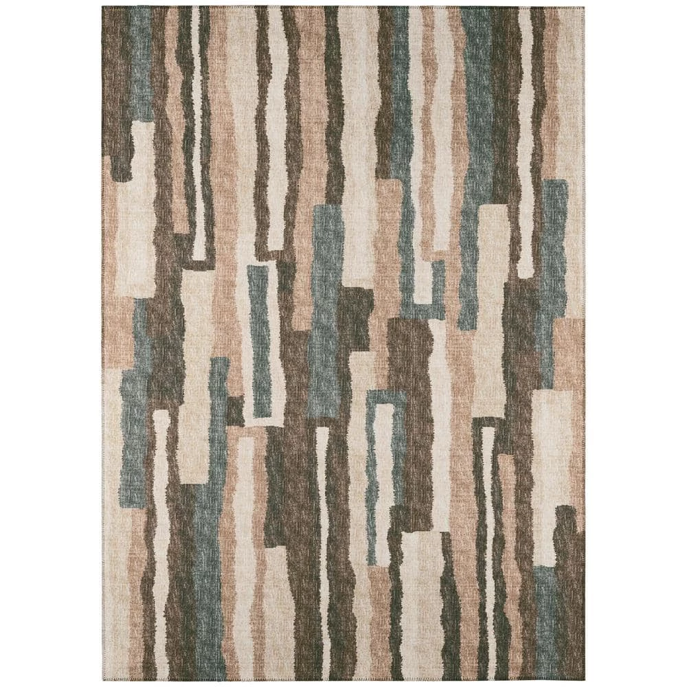 Evolve Sable 10 ft. x 14 ft. Striped Area Rug by Addison Rugs