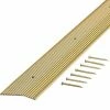 Satin Brass Fluted 72 in. x 2 in. Carpet Trim by TrafficMaster