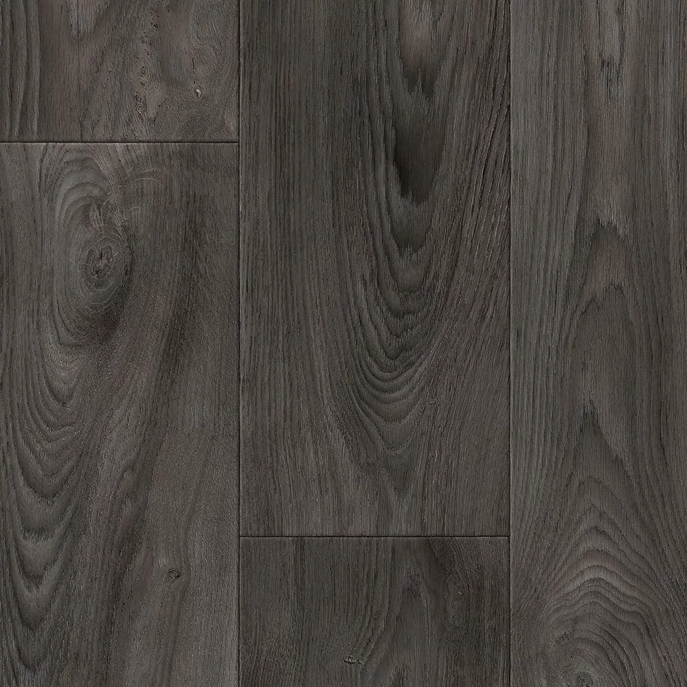 Scorched Walnut Charcoal Wood Residential Vinyl Sheet Flooring 12ft. Wide x Cut to Length by TrafficMaster