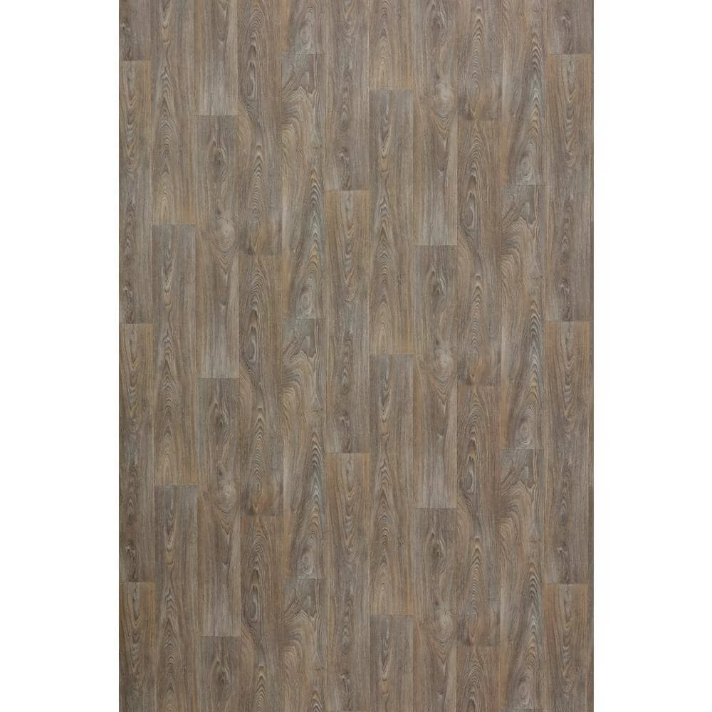 Scorched Walnut Grey Wood Residential Vinyl Sheet Flooring 12ft. Wide x Cut to Length by TrafficMaster - Image 9