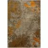 Bach 60 Abstract Tangerine 3 ft. 3 in. x 5 ft. 1 in. Area Rug by Addison Rugs