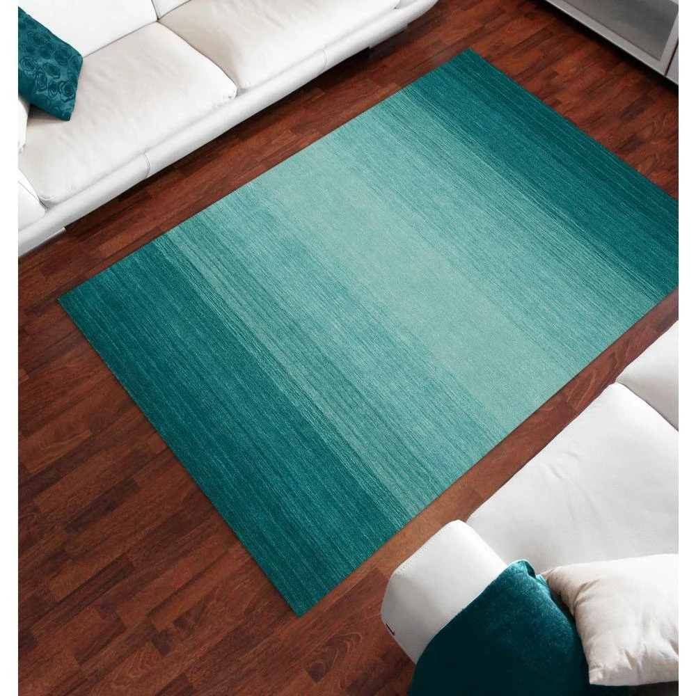 Dunes 1 Teal 5'X7'3" Ombre Wool Indoor by Addison Rugs - Image 6